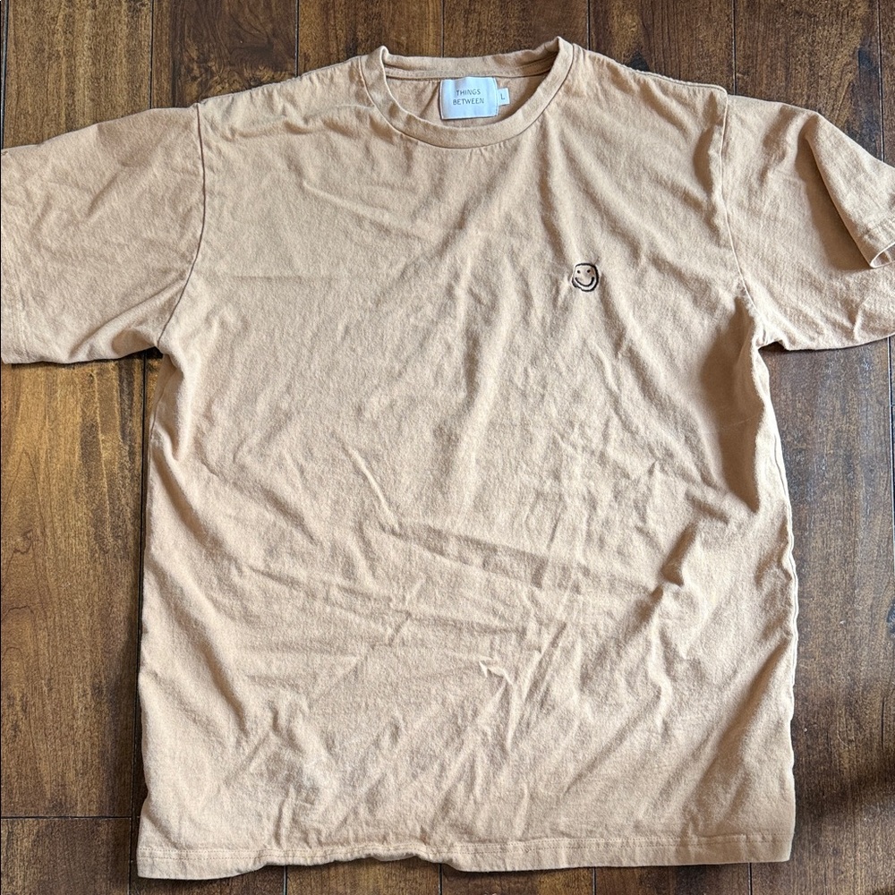 Casual Tan Short Sleeve Tee